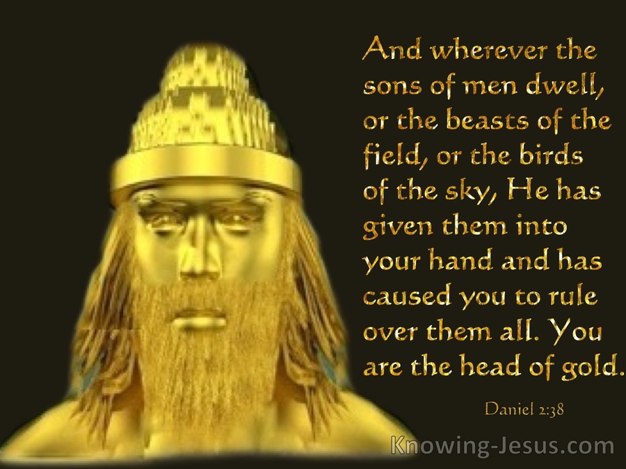 Daniel 2:38 You Are The Head Of Gold (black)